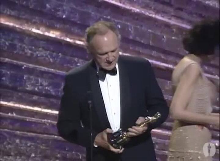 Gene Hackman ganador del Oscar