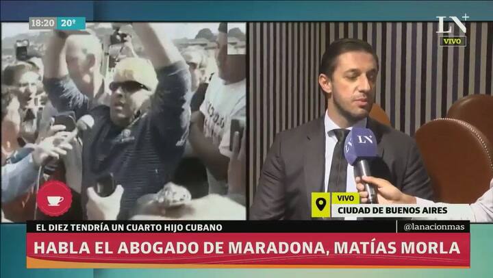 Vi al posible cuarto hijo, es igual. Pero no hay más' - Matías Morla, abogado de Maradona, en LN+