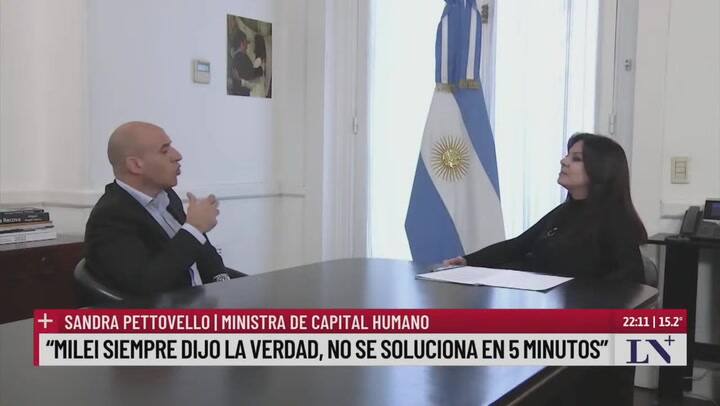 "Hay una columna vertebral que es la economía". Pettovello justificó por qué el Gobierno podría vetar el financiamiento universitario