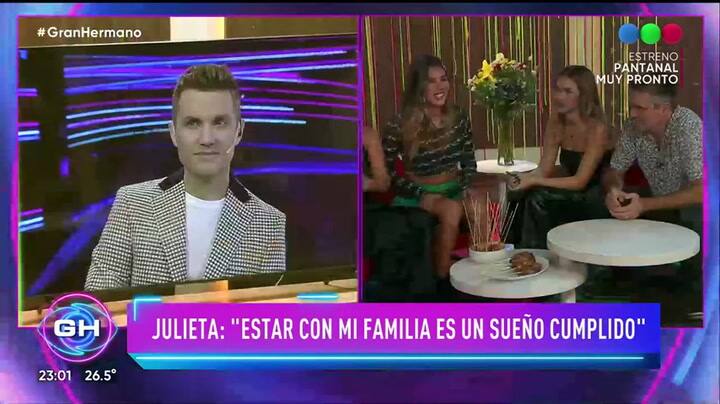 Gran Hermano: el reencuentro de Julieta con Lucca