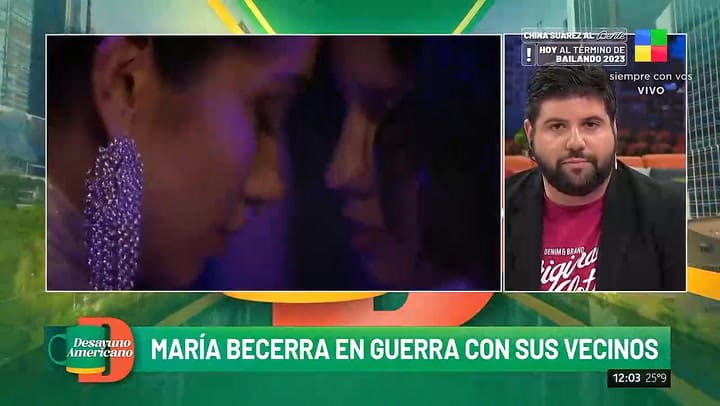 Los vecinos de Maria Becerra la denunciaron por obstruccion de la via publica