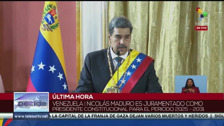 Nicolás Maduro aseguró que "la ultraderecha encabezada por Milei le quiere imponer un presidente a Venezuela"