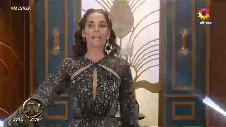 El vestido osado que utilizo Juana Viale este domingo en el Almorzando