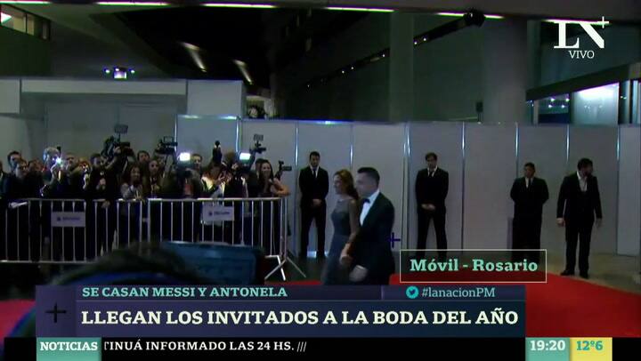 Los famosos desfilan por la alfombra roja del casamiento de Messi