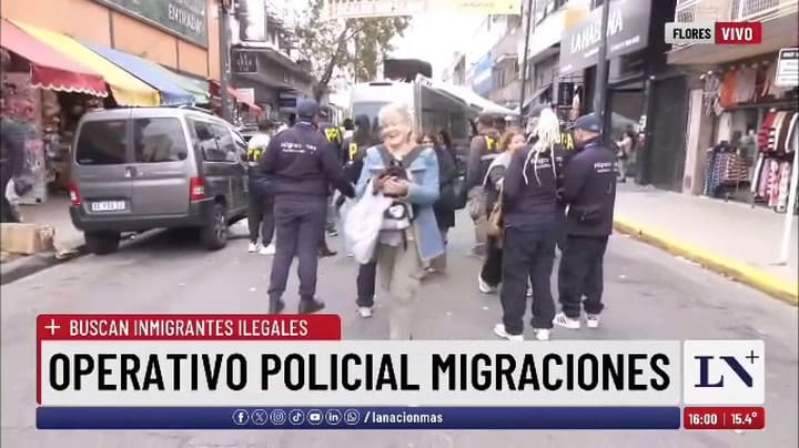Fuerte operativo policial en Flores para detectar inmigrantes ilegales: un detenido por trata y tráfico de drogas