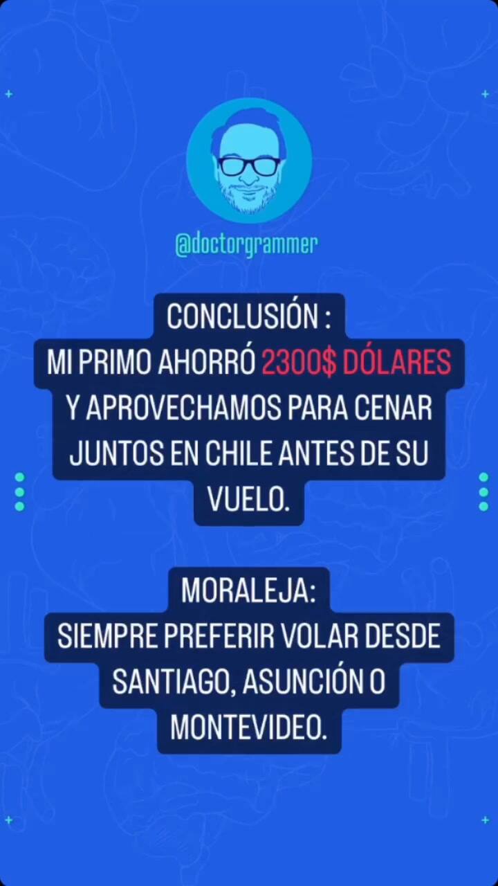 Reveló en las redes la estrategia con la que le hizo ahorrar US$2300 en pasajes a su primo