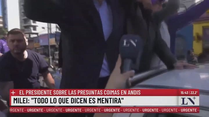 "Todo lo que dice Spagnuolo es mentira": Milei habló por primeza vez del escándalo de los audios