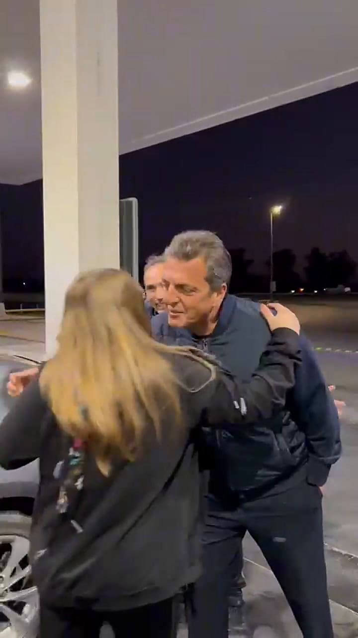 Sergio Massa viajó a Santiago del Estero en auto