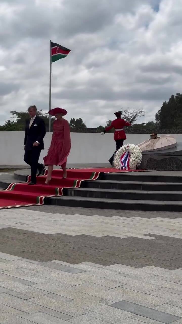 El rey Guillermo Alejandro y la reina Máxima llegaron a Kenia