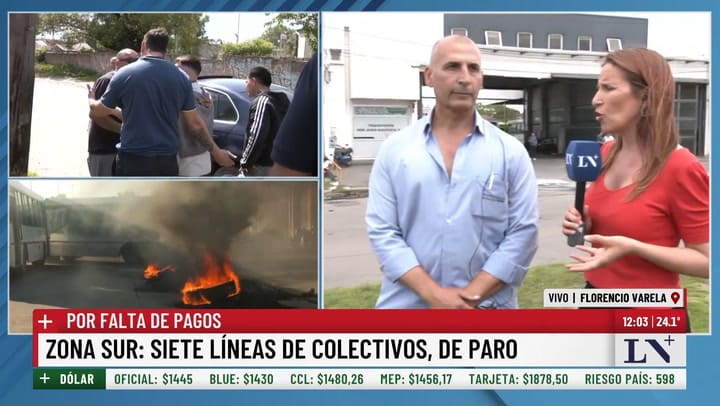 Cristian, delegado gremial, en dialogo con LN+