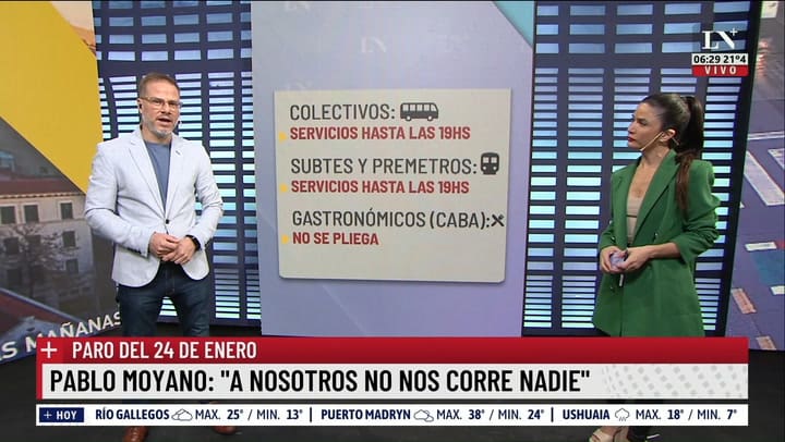 El paro de 24 de enero