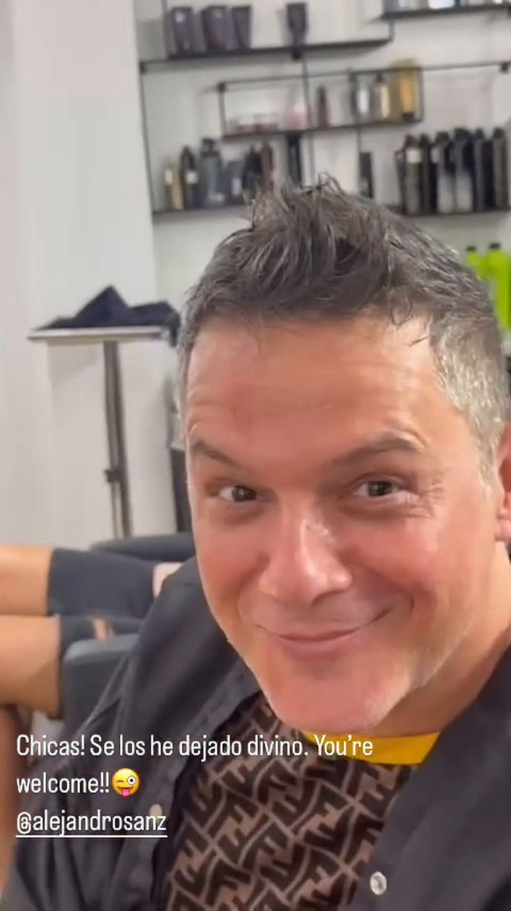 Shakira compartió el resultado del look de Alejandro Sanz