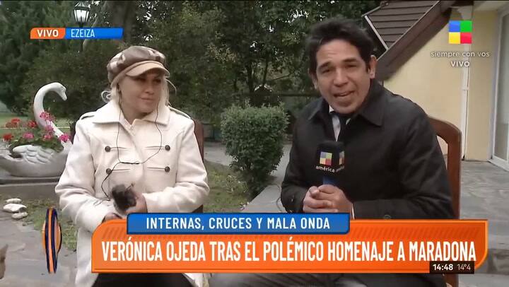 El enojo de Verónica Ojeda por el homenaje a Maradona en los Martin Fierro