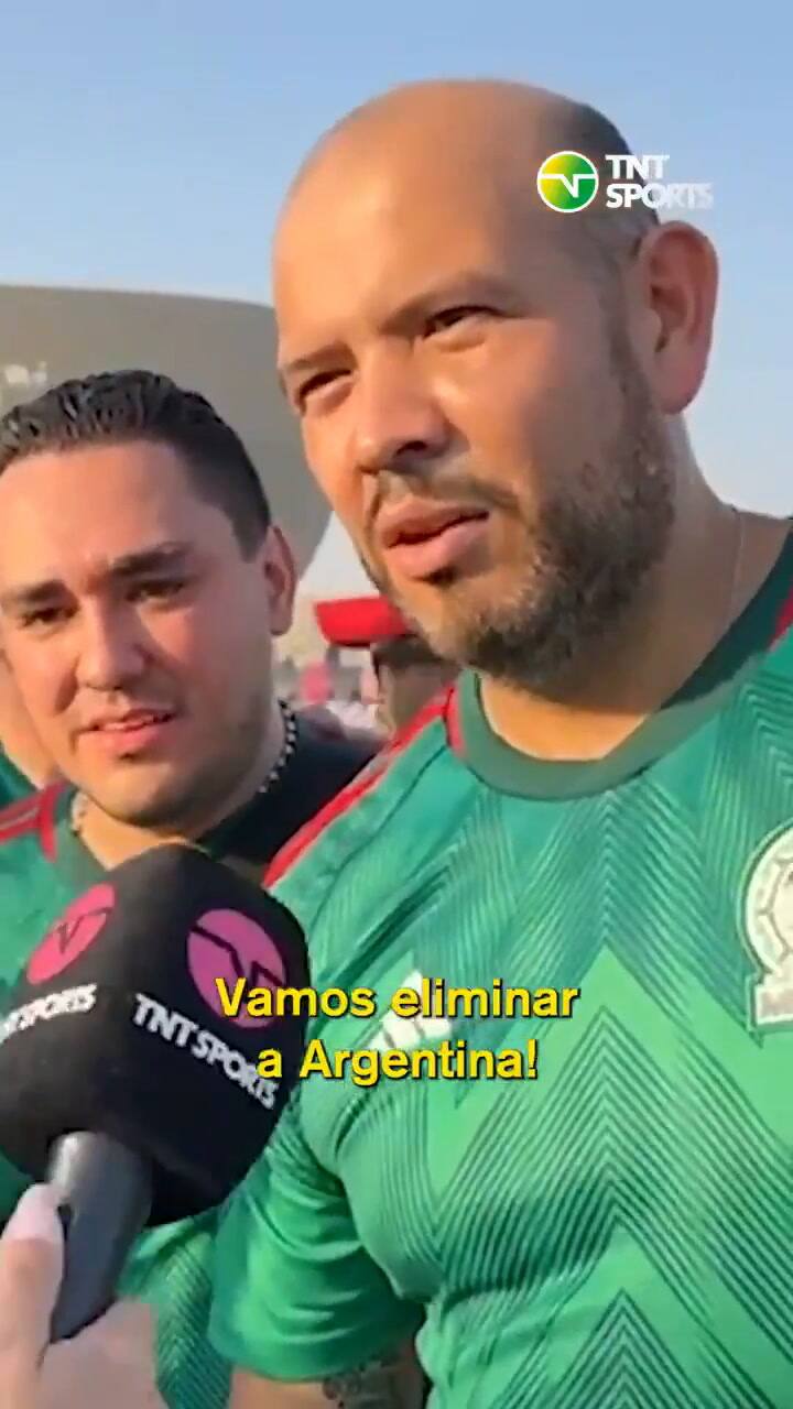 Los hinchas mexicanos se mostraron confiados de eliminar a la Argentina del Mundial