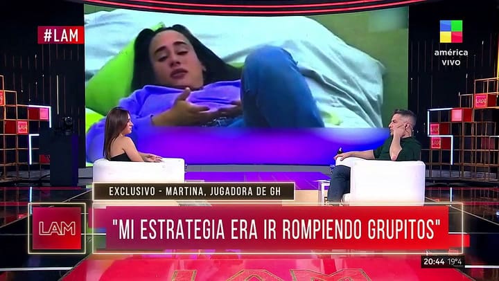 Fragmento de la entrevista a Martina de Gran Hermano (LAM)