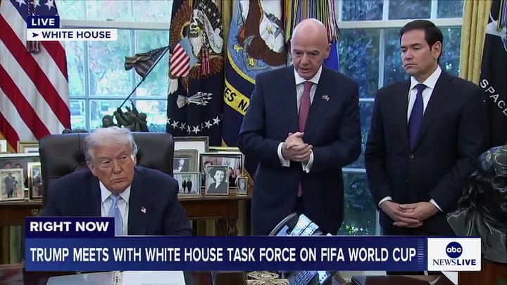 El anuncio de Donald Trump sobre el "FIFA Pass" para el Mundial