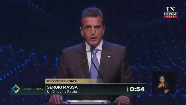 Sergio Massa: 'A la urna no vayas con bronca, andá con esperanza”