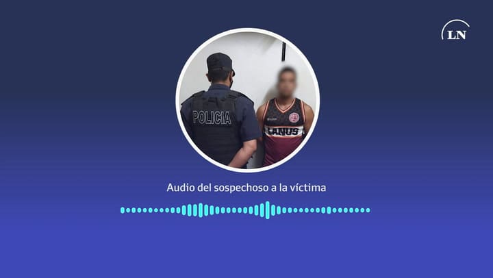 Audio del sospechoso a la víctima