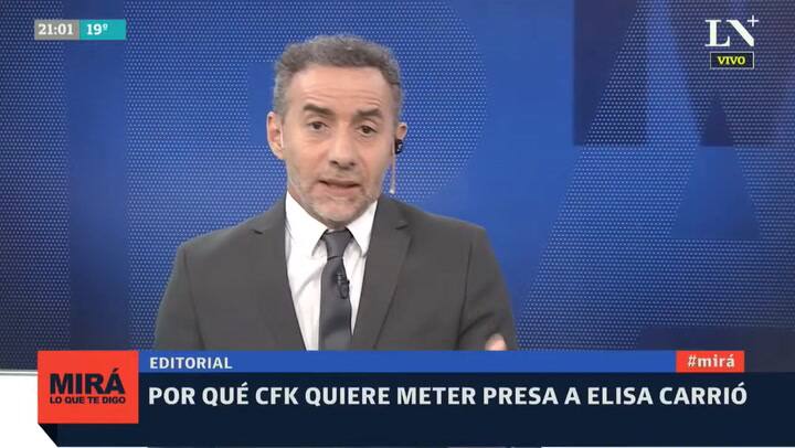 Luis Majul: Por qué Cristina Kirchner quiere meter presa a Elisa Carrió - Editorial