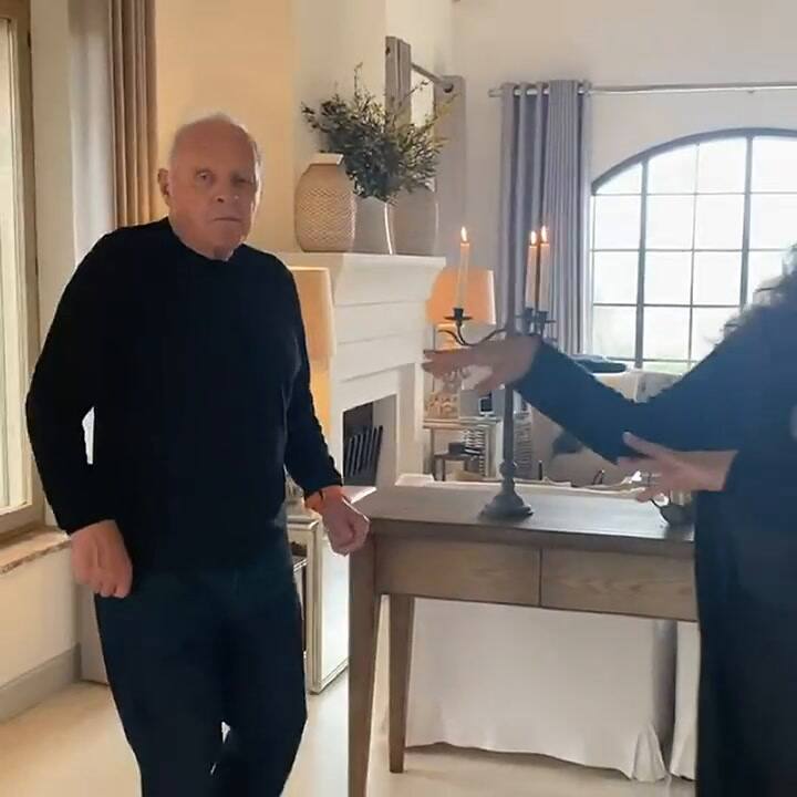 El baile de Anthony Hopkins y Salma Hayek