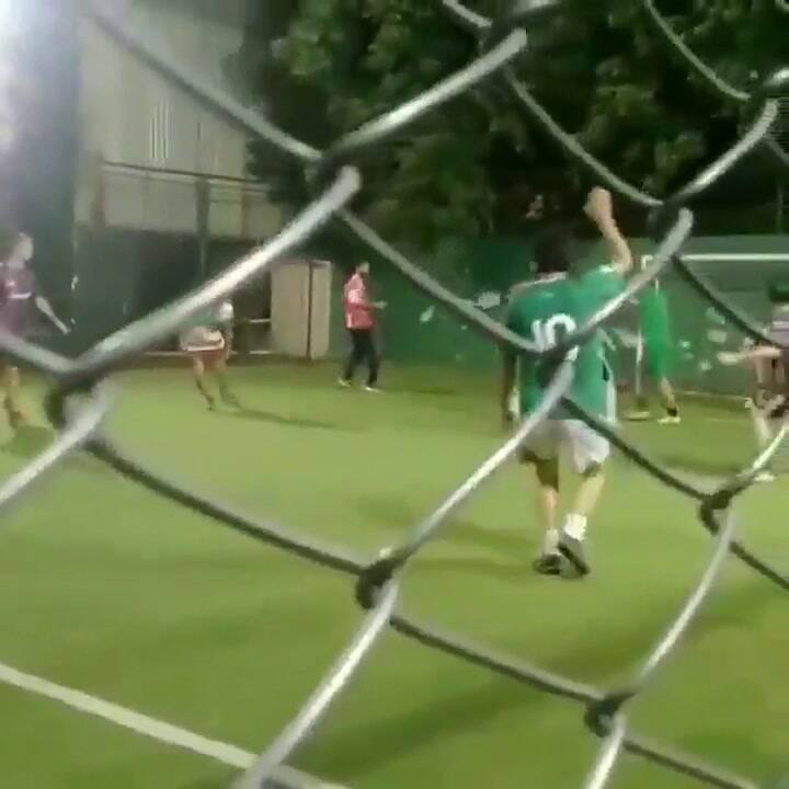 Matías Lammens jugó al fútbol con Evo Morales - Fuente: Twitter