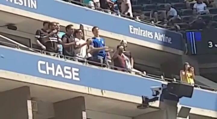 Y dale Delpo dale': la hinchada de los amigos de Del Potro - Fuente: Twitter