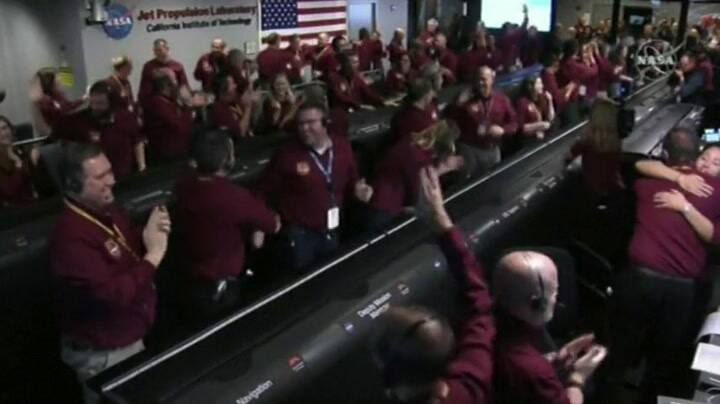 La sonda InSight de la Nasa se posó en Marte - Fuente: AFP