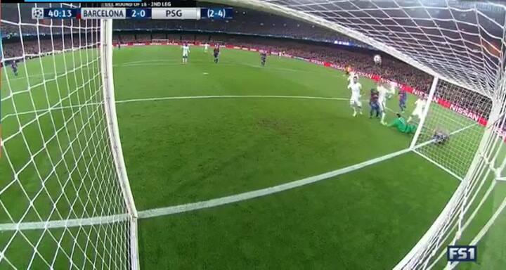 El 2-0, después de un taco genial de Iniesta