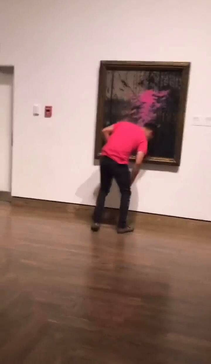 Los activistas arruinaron una nueva pintura