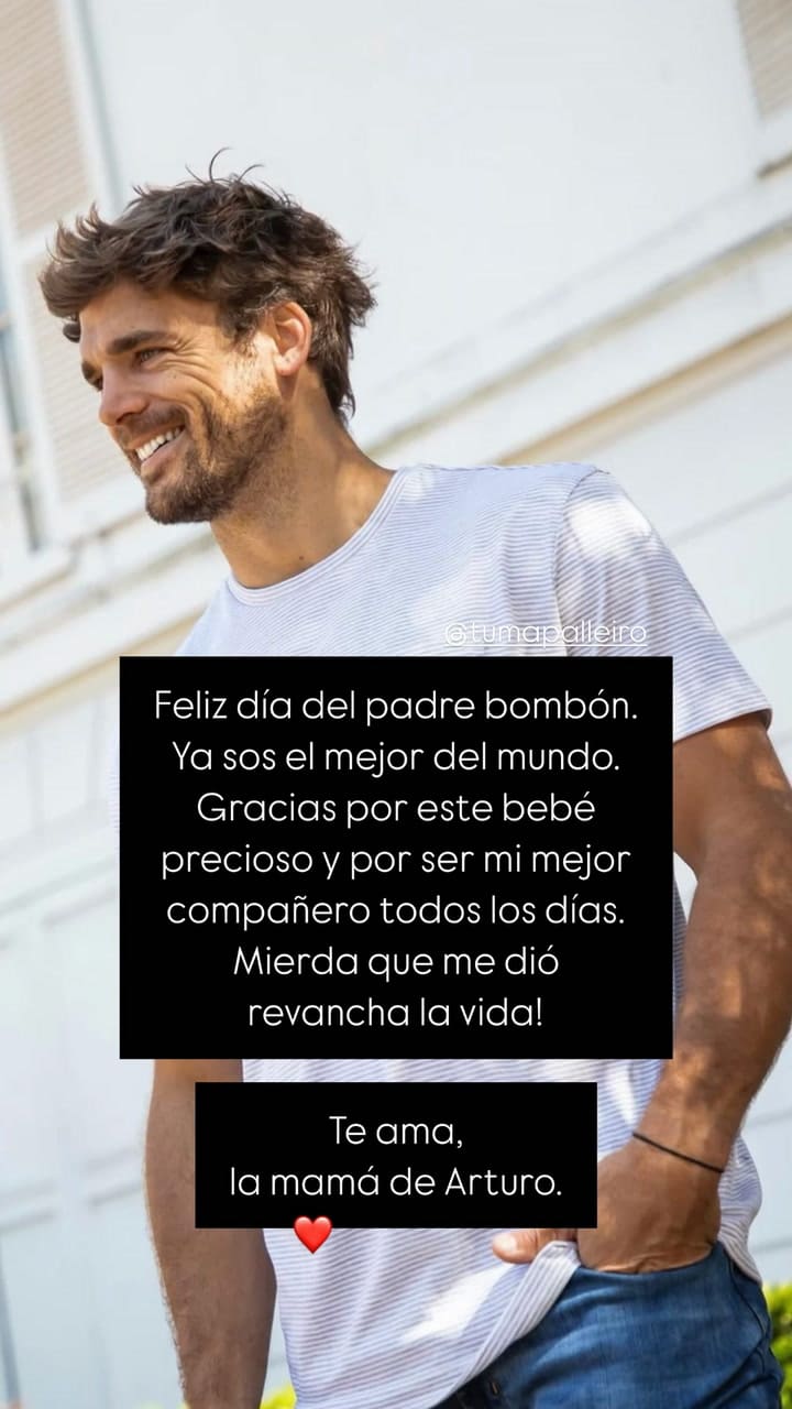 Jimena Barón le dedicó un posteo por el Día del Padre a Matías Palleiro
