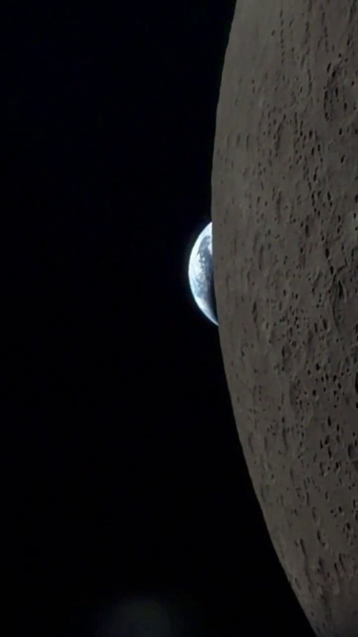 Reid Wiseman grabó la "puesta de la Tierra" en su viaje a la Luna