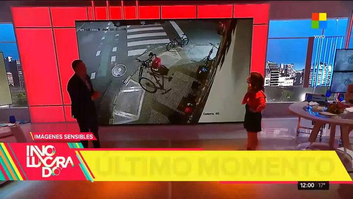 El momento del accidente que protagonizó Matías Alé en San Telmo