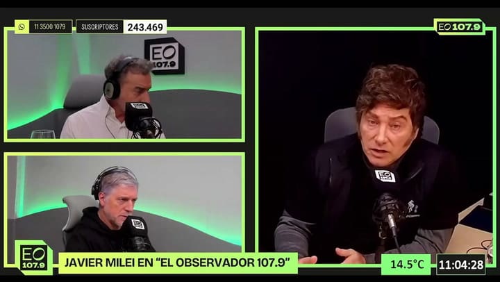Javier Milei En El Observador V3