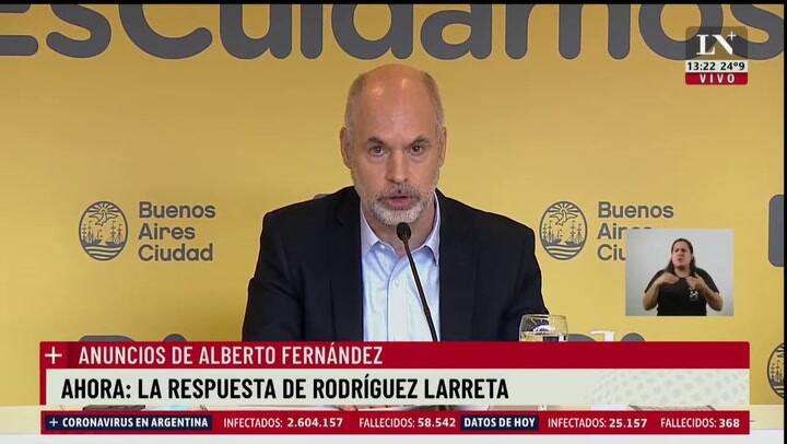 Larreta sobre las escuelas: “Le pido al Presidente si nos podemos reunir hoy mismo”
