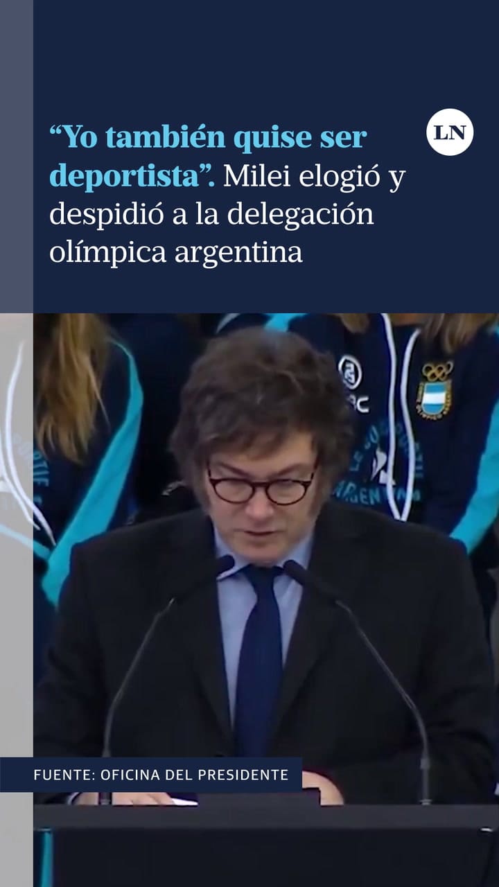 Milei despidió a los deportistas que irán a los Juegos Olímpicos y Paralímpicos de París 2024