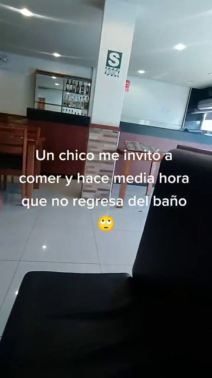 Su cita se retiró del restaurante por un insólito motivo