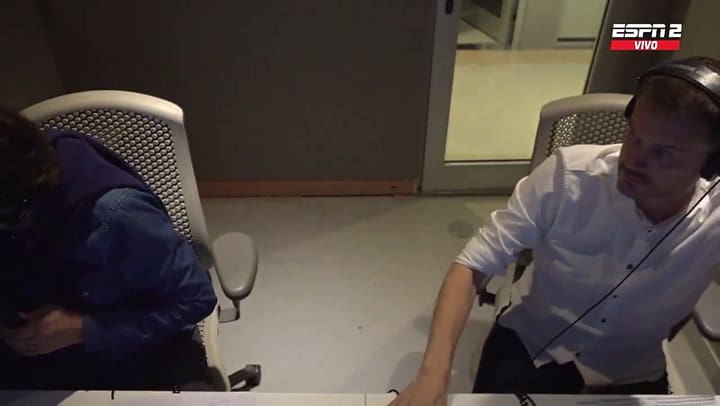 El momento en que se interrumpió la transmisión