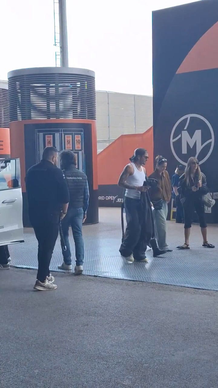 Tini Stoessel y Rodrigo De Paul se mostraron juntos en el Mutua Madrid Open