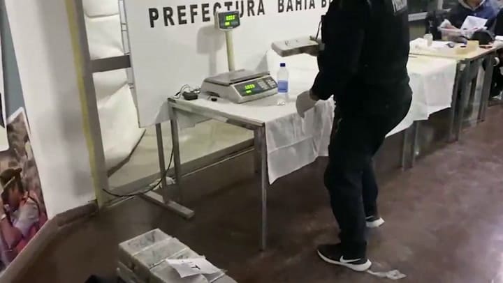 La cocaína secuestrada por la Prefectura Naval