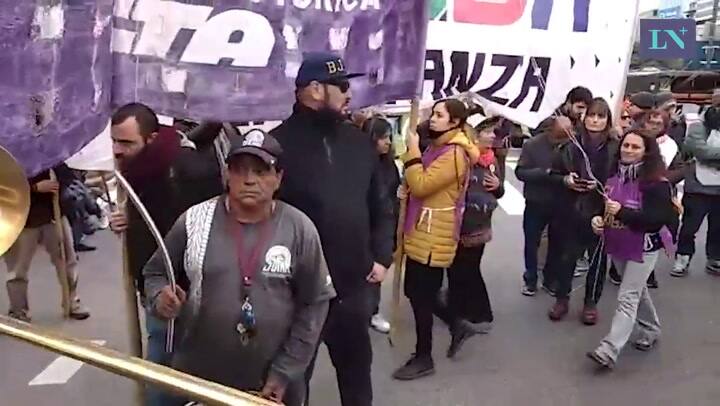 La movilización de la izquierda en el Obelisco