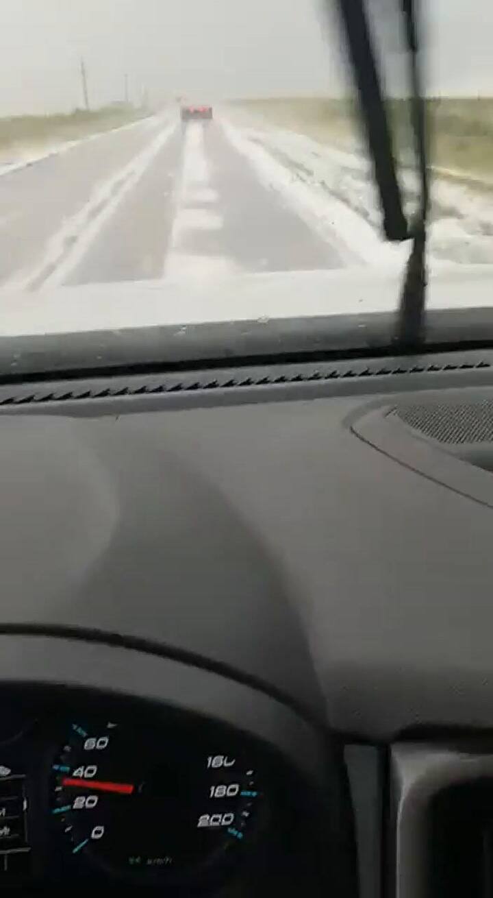 Así quedaron los campos tras el granizo
