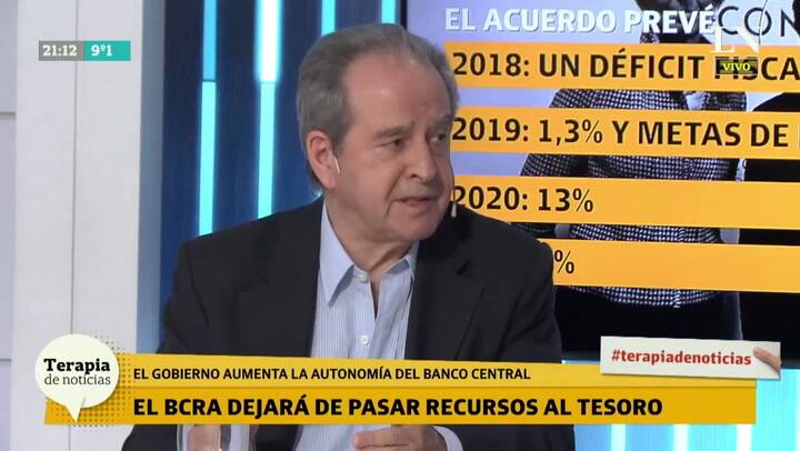 José Luis Machinea: 'Hay más plata en efectivo que en el blindaje'