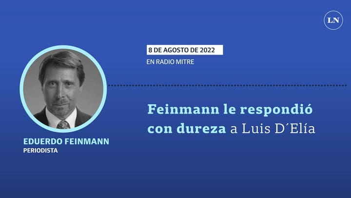 Feinmann le respondió con dureza a Luis D´Elía