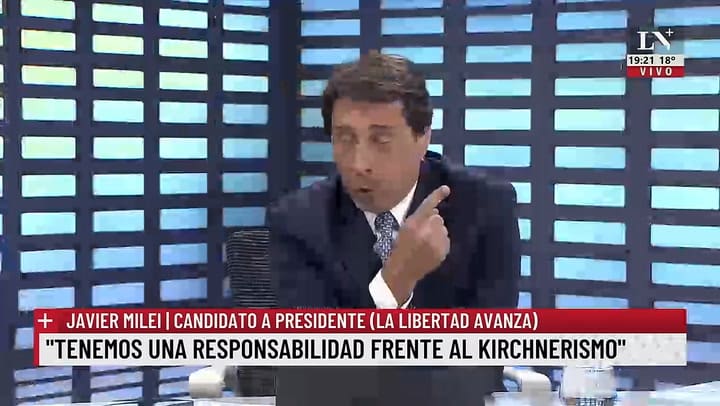 Elecciones 2023 | Tras el apoyo de Iguacel, Waldo Wolff banco a Milei en LN+