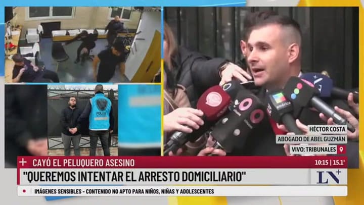 Cayó el peluquero asesino: "Queremos intentar el arresto domiciliario"