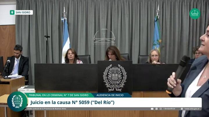 Audiencia de inicio del Caso "Del Río": el testimonio de la fiscal