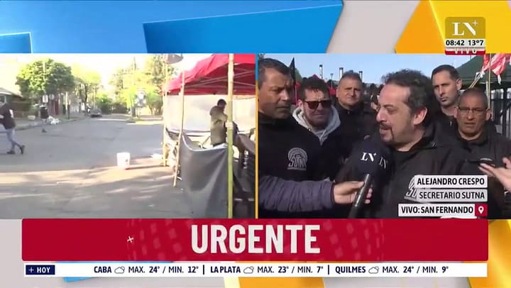 Paro de trabajadores de neumáticos. Líder del sindicato: “Nos extrañó muchísimo que el Gobierno permita cerrar una paritaria de forma unilateral”