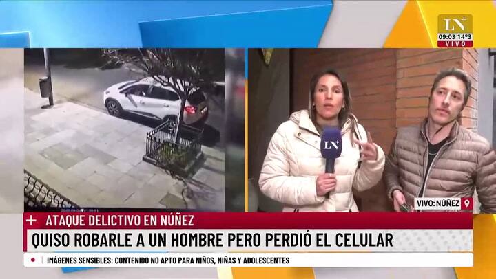 Marcos, el testimonio de la víctima del robo en Núñez