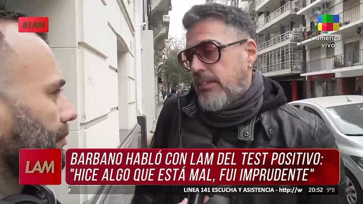 El descargo de Rolando Barbano tras el test positivo