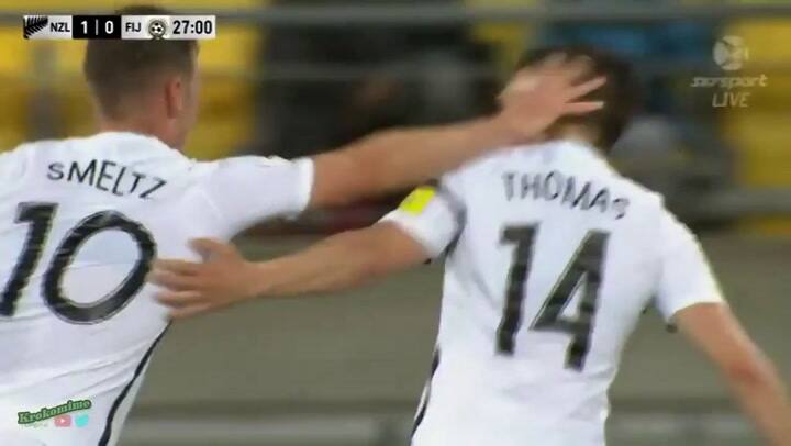 Los dos goles de Ryan Thomas ante Fiji
